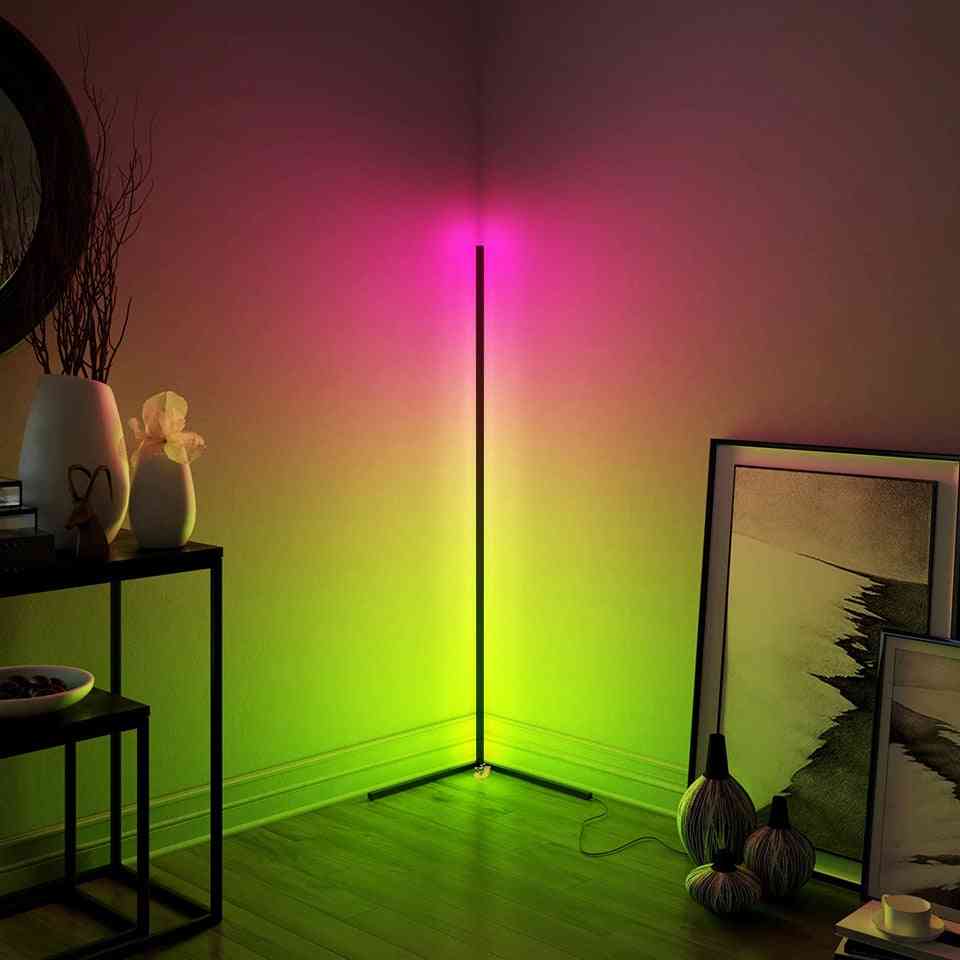 Led Minimal Lamp Corner Floor For Living Room Bedroom Studio Standing Nordic Designer Tripod Fixture