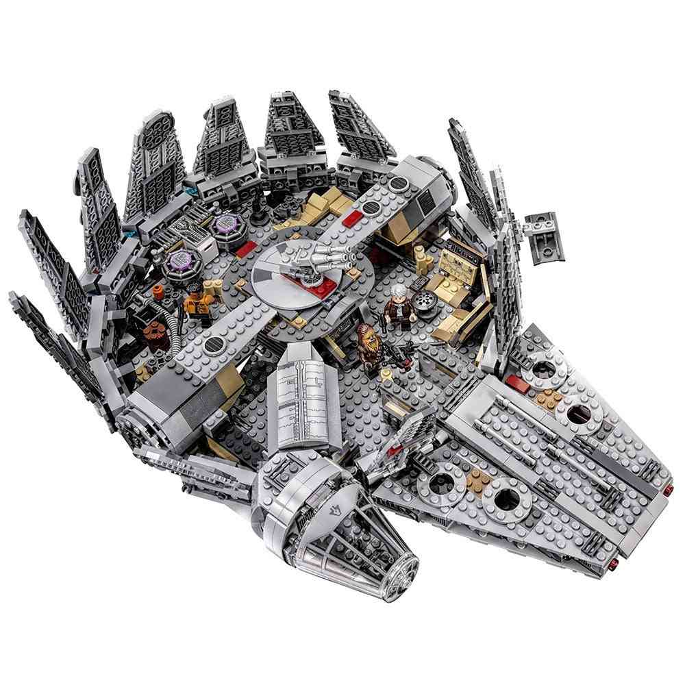 Compatible Lepining Star Wars Millennium, Falcon Spacecraft Building Blocks, Birthday