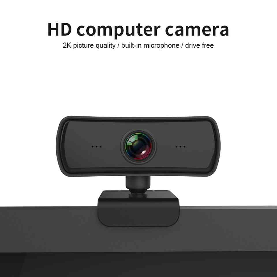 Webcam Hd Computer, Pc With Microphone Rotatable Cameras For Live Broadcast Video Calling Conference Work