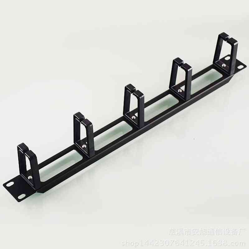 Rack Cabinets Cable Management Network Organizer Hollow Metal Base Five Plastic Ring Detachable