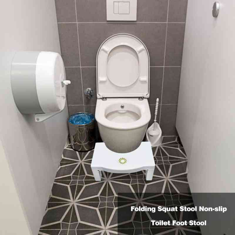 Foldable Squatting Stool, Non-slip Toilet Footstool