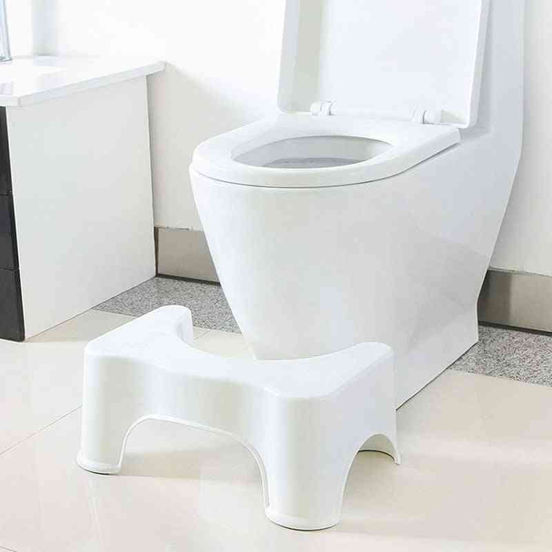 U-shaped Squatting Toilet Stool, Non-slip Pad, Bathroom Helper Assistant Foot Seat