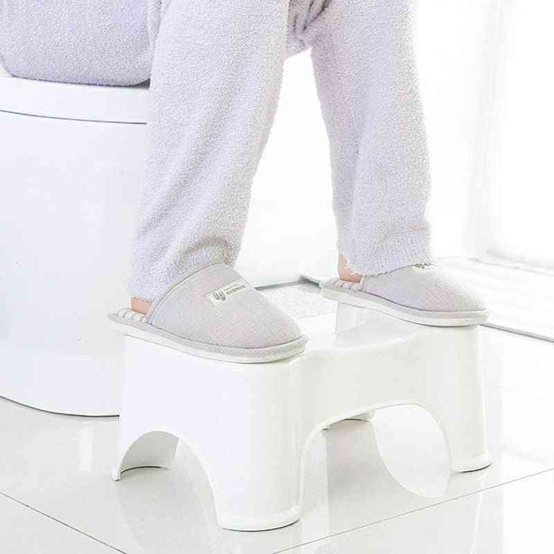 U-shaped Squatting Toilet Stool, Non-slip Pad, Bathroom Helper Assistant Foot Seat