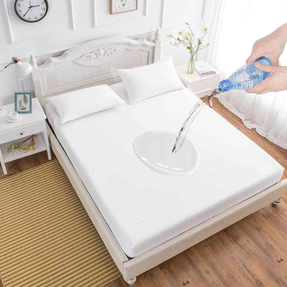 Smooth Waterproof Mattress Fitted Protector Cover Sheet