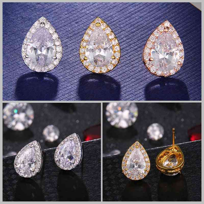 Wedding Inlay Luxury Crystal Bridal Jewelry Set