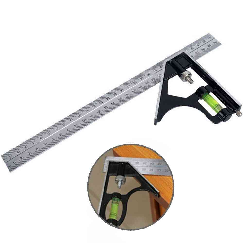 Metal Square Ruler, 45/90-degree Horizontal, Angle Rulers For Woodworking Tools