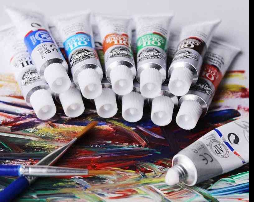 12-colours, Tube Oil Colors Paints For Fine Painting Art