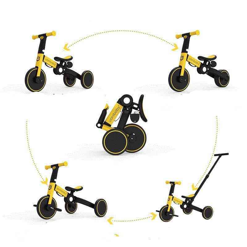 5 In1 Baby Stroller, Pedal Tricycle Two-wheel Balance Bike