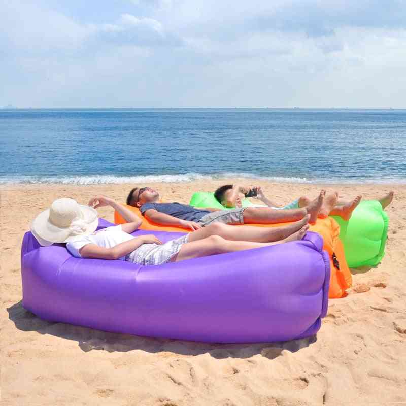 Kempingové kreslo plážový piknik nafukovací gauč spací vak / nafukovacia posteľ