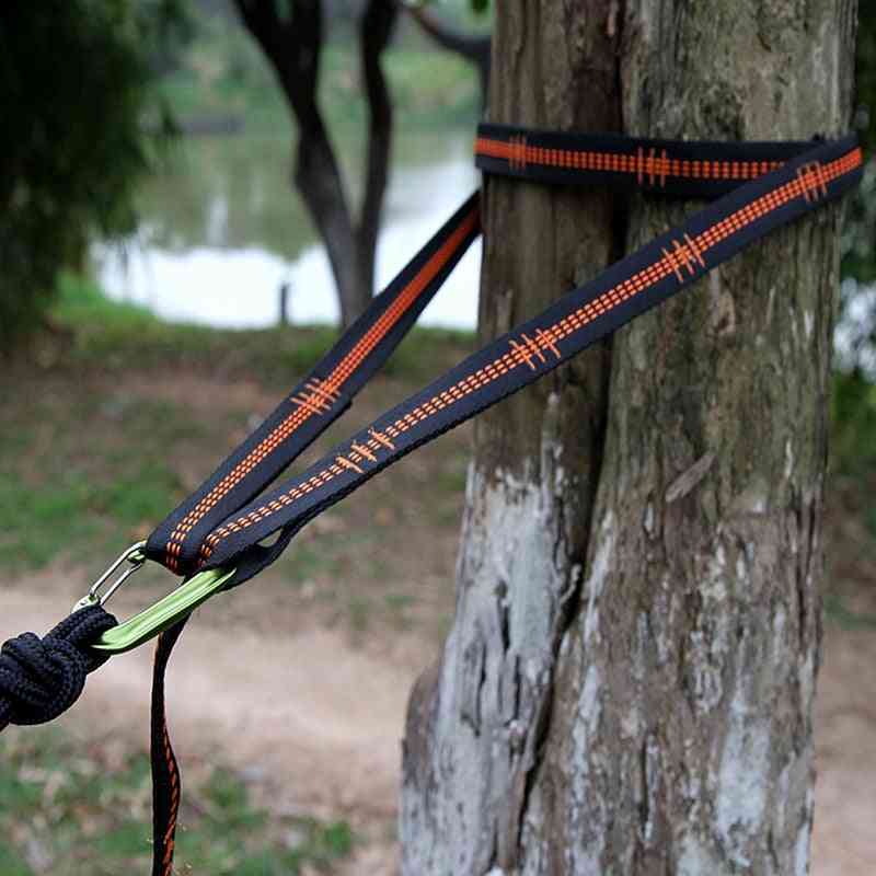 Utendørs hengekøye stropp tre slips tau / fjellklatring flat belte dekke