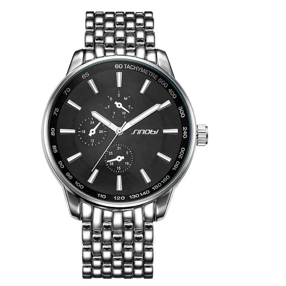 Luxury Fashion Casual Stainless Steel Watches-black Sports Geneva Clock Dropship Relogio Masculino