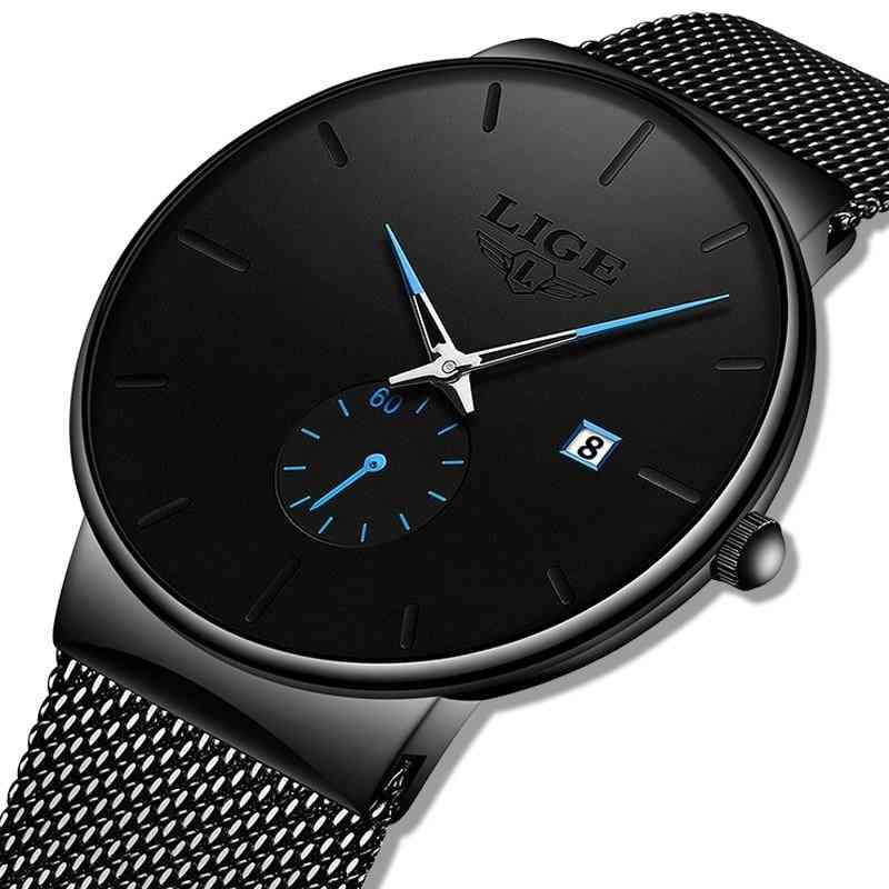 Fashion Business Watch, Analog Quartz Wristwatch Waterproof Clock