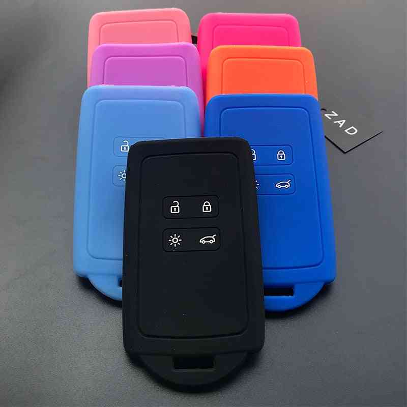 Silicone Rubber Car Key Case Cover, Button Card Smart Shell Set