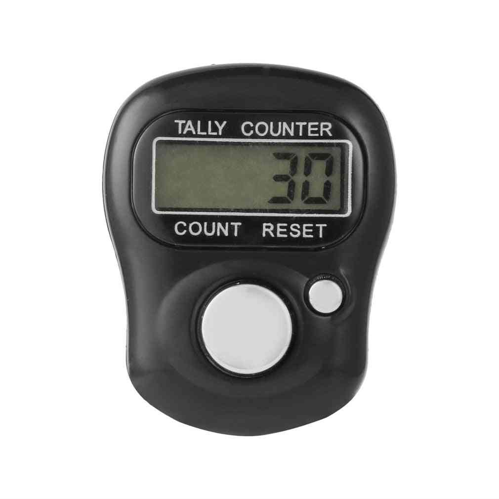 Electronic Digital Counter-mini Lcd Electronic Pedometer Handheld Ring Marking