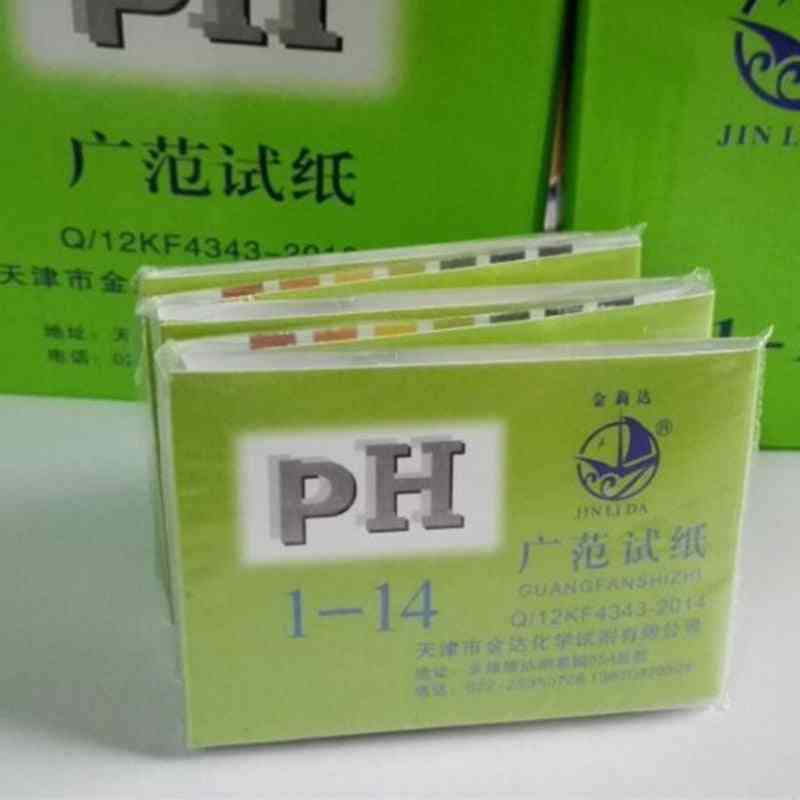 Professional 1-14 Ph Litmus Paper Ph Test Strips-water Cosmetics Soil Acidity With Control Card