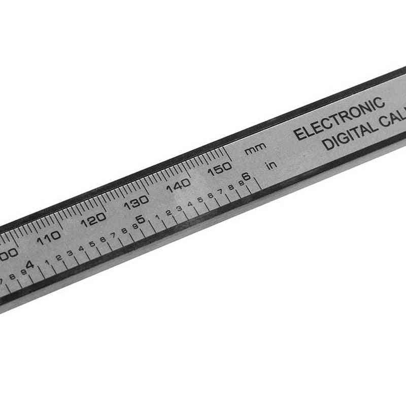 Vernier mätverktyg-plast lcd digital elektronisk kolfiber linjal gauge micromete (vernier caliper)