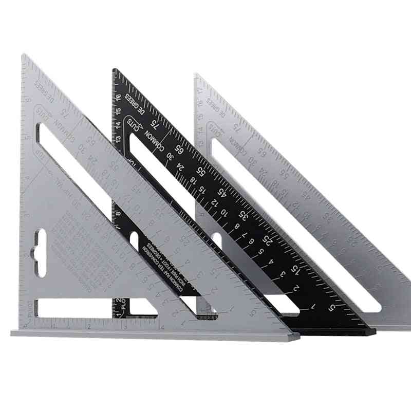 Triangle Angle Protractor-aluminum Alloy Speed Square Measuring Ruler