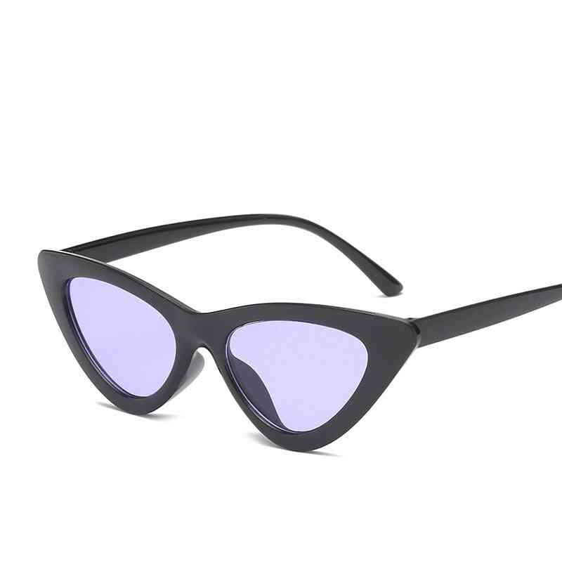 Women Fashion Cat Eye Shades, Driver Goggles, Integrated Uv Candy Colored Glasses