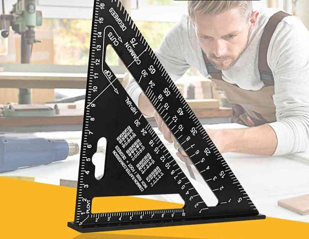 Triangle Angle Protractor-speed Metric Square Measuring Ruler