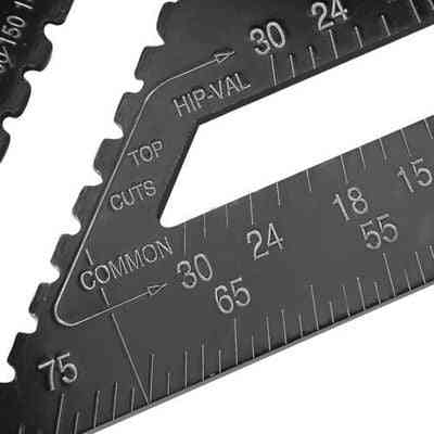 Aluminum Alloy Triangular Measuring Ruler Woodwork Speed Square