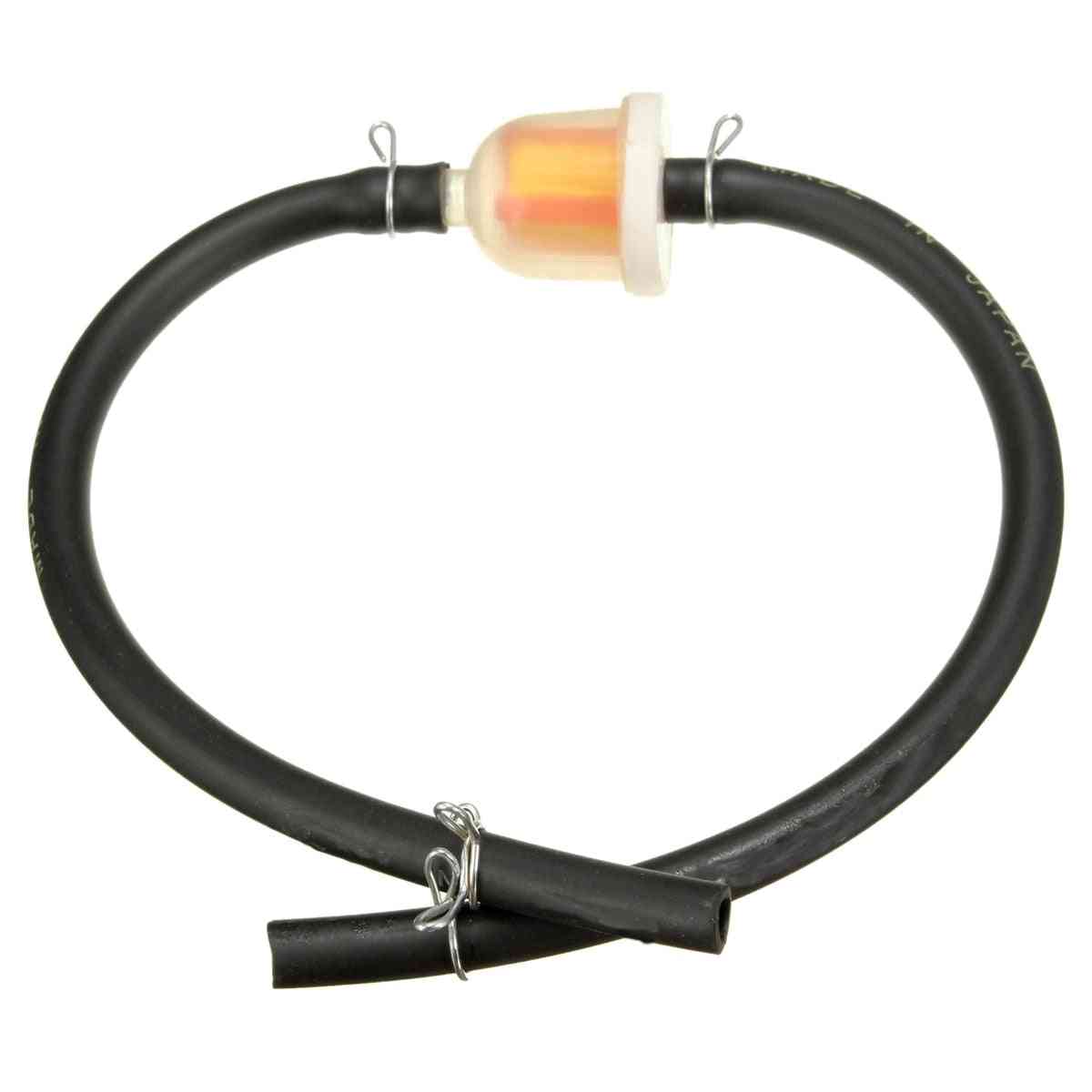 Petrol Inline Filter Hose Pipe With Clips For 2 Stroke Mini Moto Dirt Bike