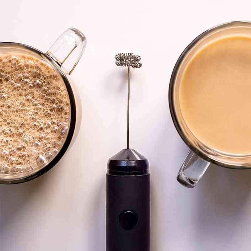 Battery Operated, Electric Foam Maker, Mini Handheld Milk Frother
