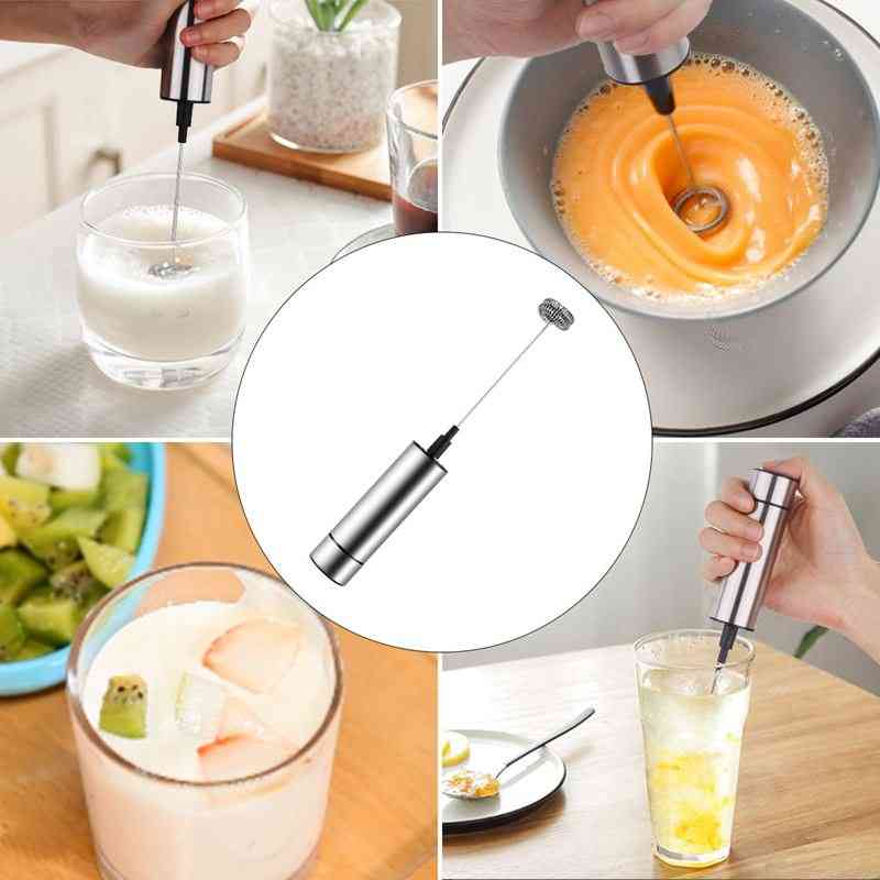 Milk Frother, Handheld Electric Portable Foamer And Drink Mixer