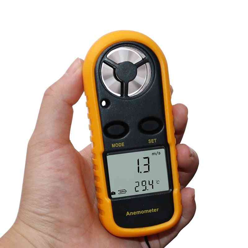 цифров анемометър, тестер за измерване на температурата на скоростта на вятъра