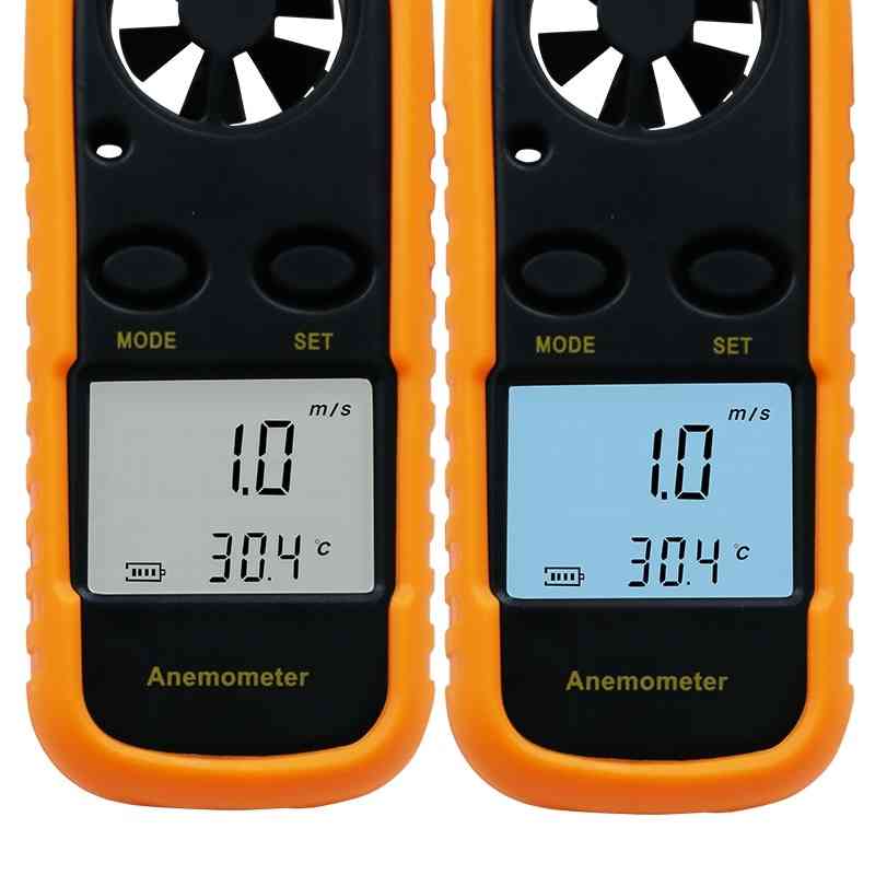 Digital Anemometer, Wind Speed Meter Temperature Tester