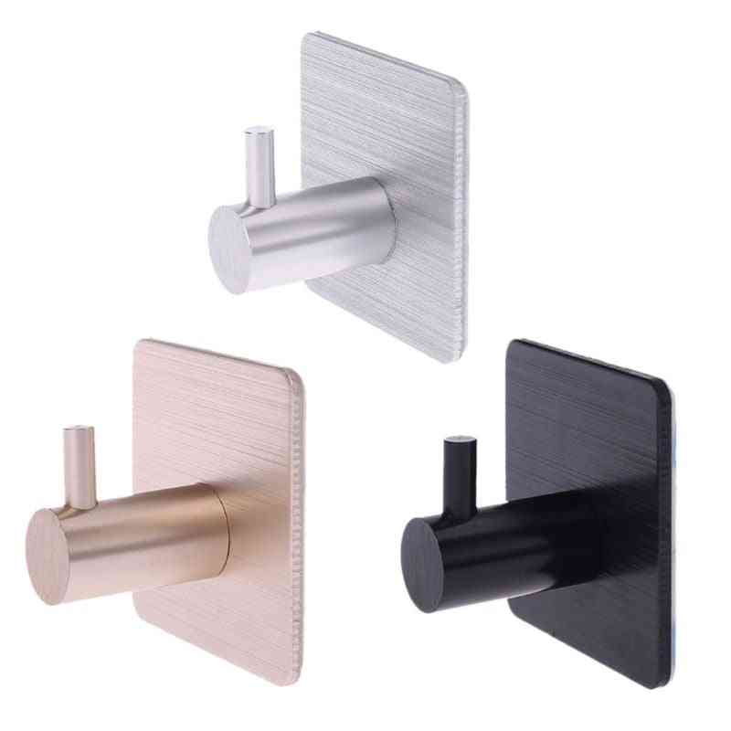Durable Aluminum Door Hook, Self Adhesive Wall Doors Hange