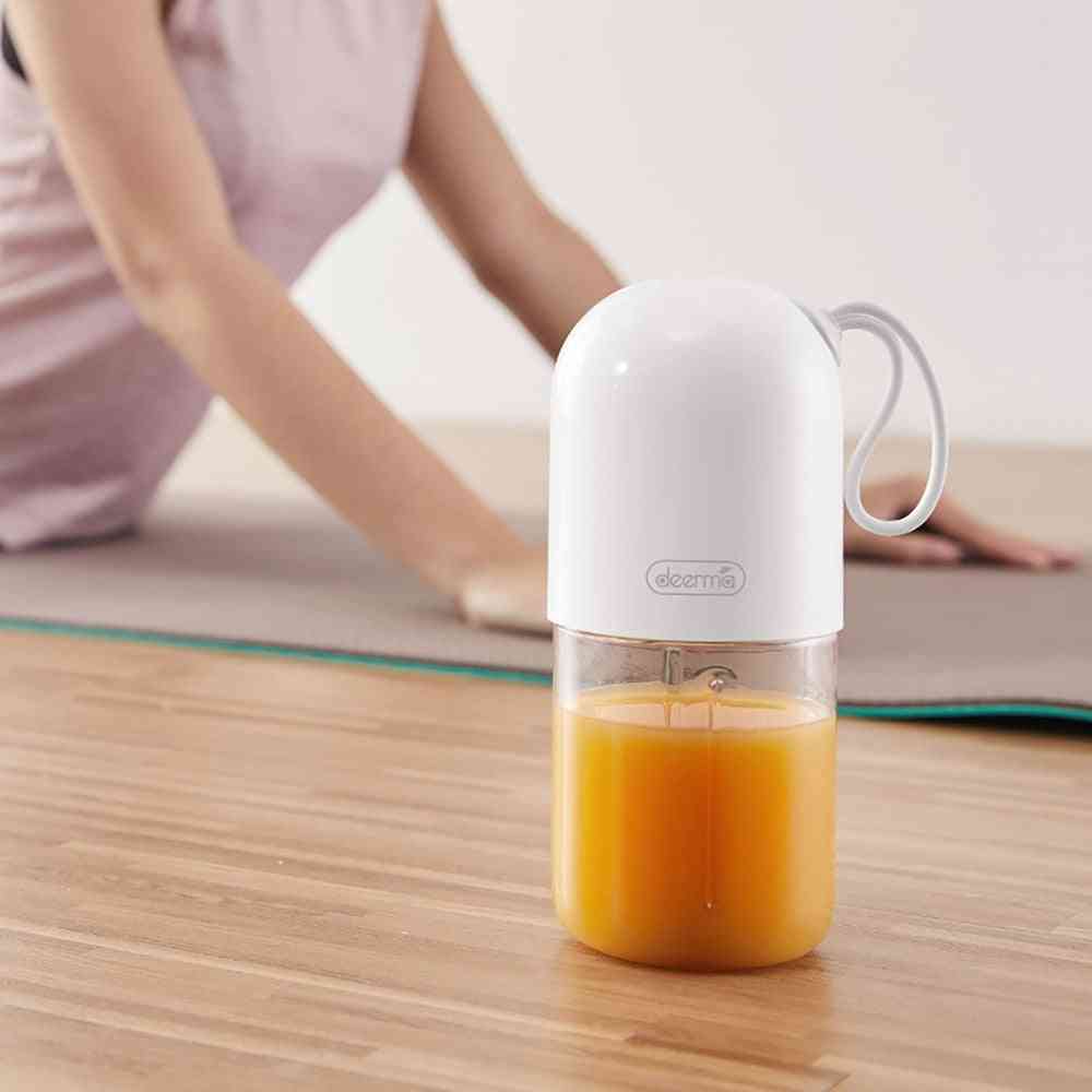 Bärbar citron, apelsinpressmixer - mini kapselform elektrisk juicepress