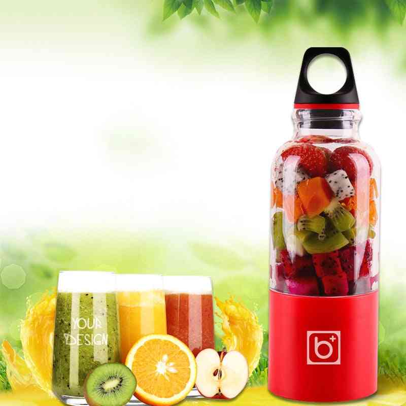 Portable Electric Usb Rechargeable Vegetables Fruit Juice Maker Bottle