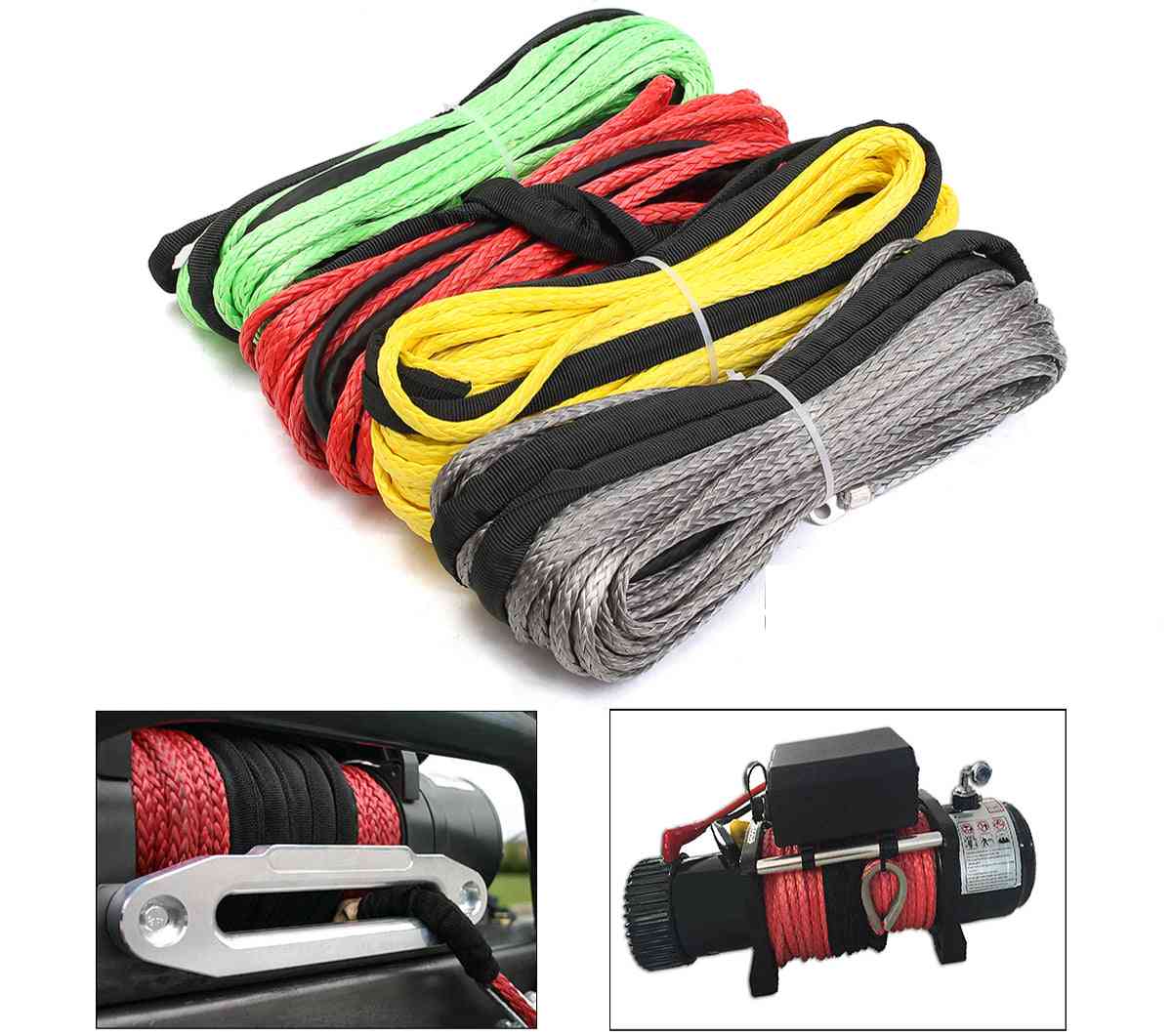 Synthetic Fiber Winch Line Cable Rope