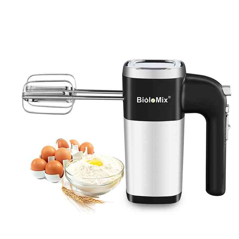 Electric Hand Mixer Kitchen Dough Blender With Egg Beaters And Dough Hooks