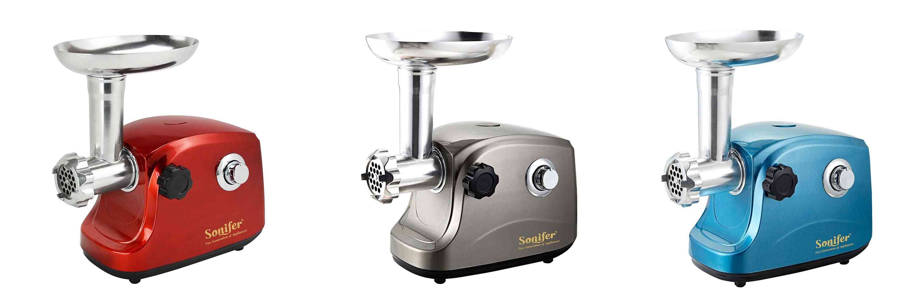 Stainless Steel Electric Meat Grinders Heavy Duty Household Mincer Sonifer