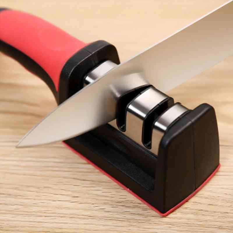 Professional Knife Sharpener Quick Sharpener High-quality Grinder Food Processor (black)