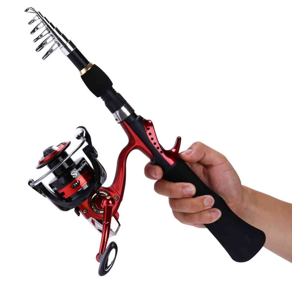 Ice Fishing Rod And Closed Face Spinning Reel Combo Tackle Set
