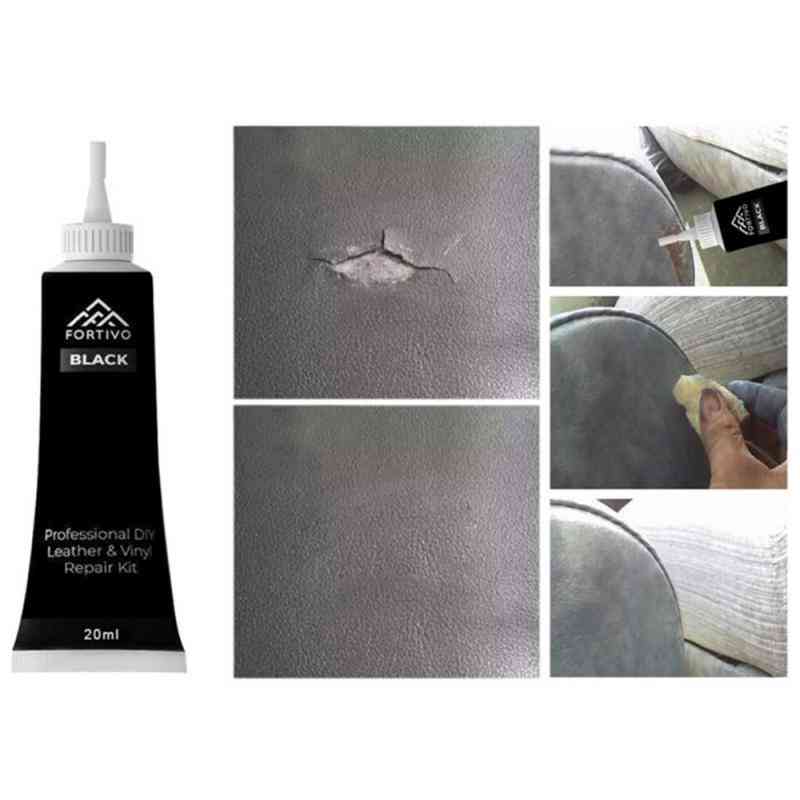 Leather Filler Vinyl Repair Auto Scratch Cracks Rips Cream Tool