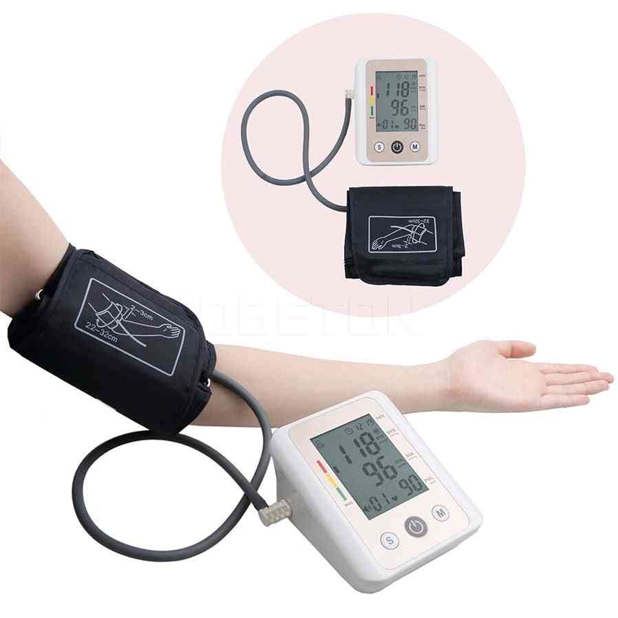Lcd Adult Blood Pressure Monitor And Arm Cuffs