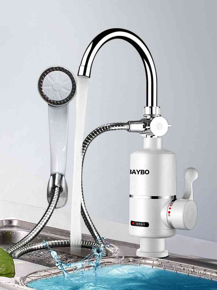 Okamžitý ohrievač vody so zobrazením teploty žeriavu, elektrický horúci faucet bez nádrže