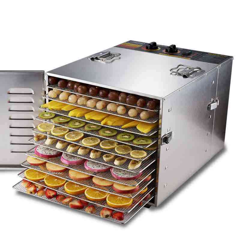 Stainless Steel Food Dehydrator - Mushroom, Fruit & Vegetable Dryer Machine