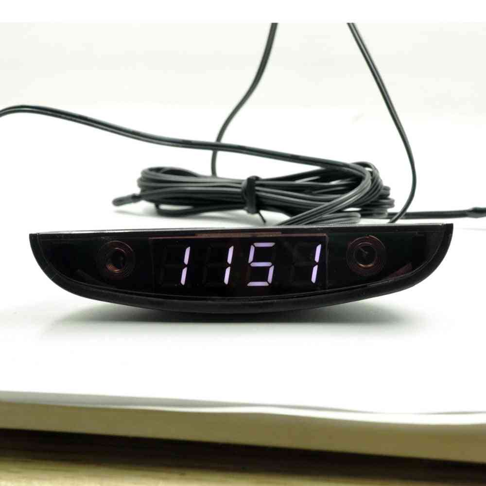Led Automotive Car Electronic Clocks, Watchesthermometer Voltmeter Luminous Digital Clocks