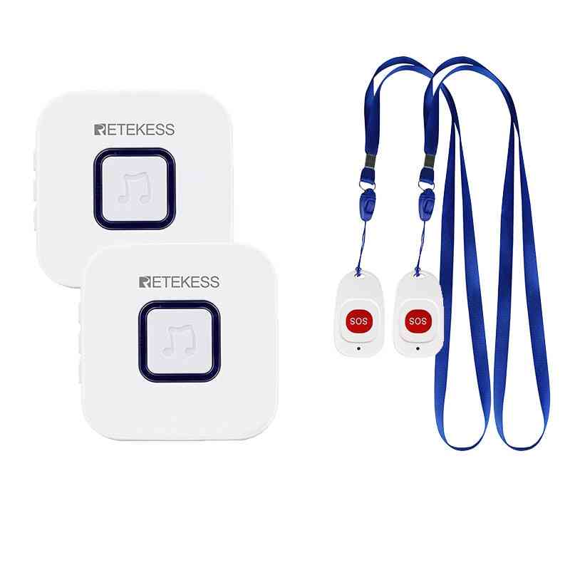 Retekess opatrovateľ pager bezdrôtové sos volanie tlačidlo zdravotná sestra / volanie upozornenie systém pomoci pacientovi