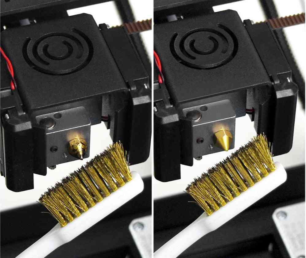 Instrument de curățare a imprimantei 3d mâner perie periuță din sârmă de cupru