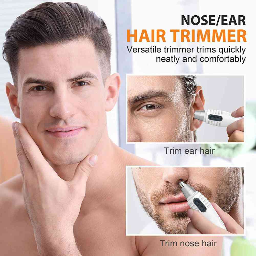 Tagliatore di capelli del naso dell'orecchio tagliatore sopracciglio e rasoio indolore professionale