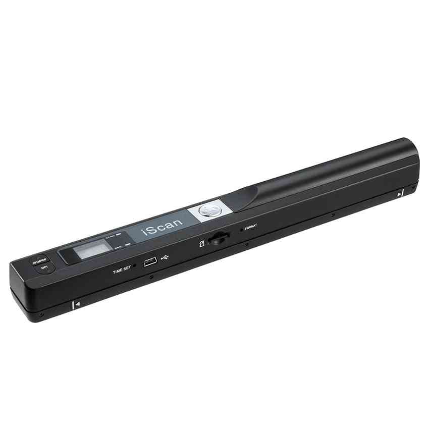 Iscan Handheld A4 Document Scanner With Battery, Jpg And Pdf Support Card