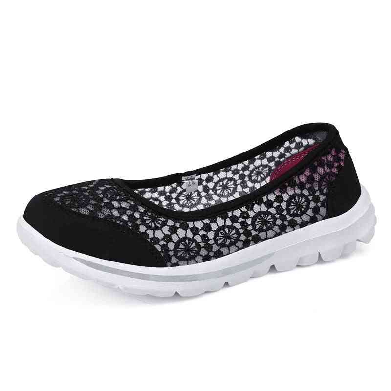 Women Summer Slip-on Loafers Breathable Shallow Boat Shoes