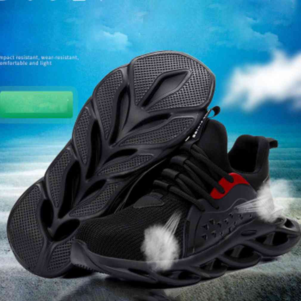 Bezpieczne buty sportowe ze stali podnosek Oddychająca lekka gumowa podeszwa