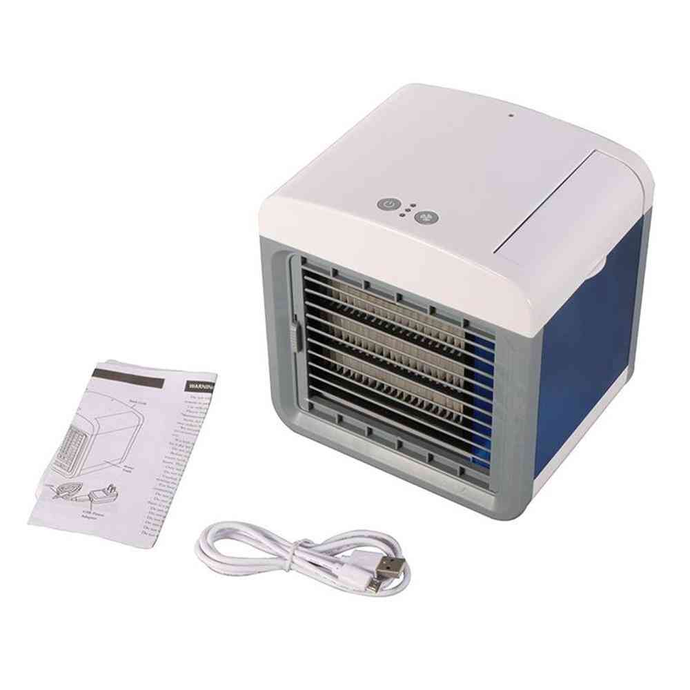 Mini enfriador de aire eléctrico para habitación, ventilador acondicionador portátil