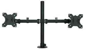 Ms02 Desktop Clamping Full Motion 360-degree Dual Monitor Holder Stand